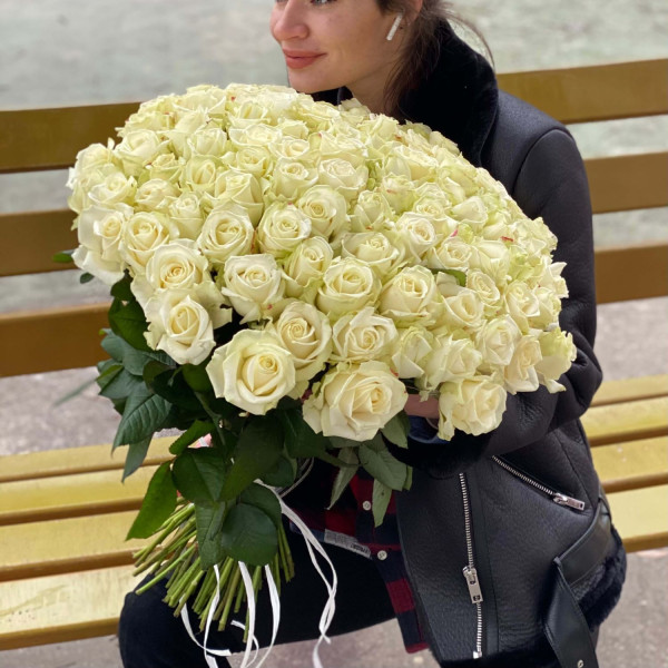 101 біла троянда 